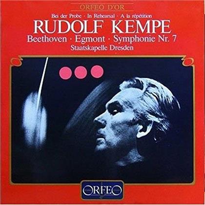 Ludwig van Beethoven (1770-1827), Rudolf Kempe & Staatskapelle Dresden - Rudolf Kempe Bei Der Probe - Egmont / Symphonie Nr. 7 (2 LP)