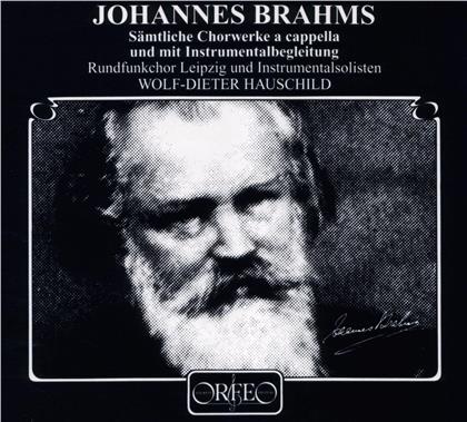 Johannes Brahms (1833-1897), Wolf-Dieter Hauschild & Rundfunkchor Leipzig - Sämtliche Chorwerke (6 LPs)