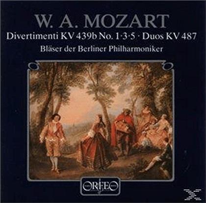 Bläser der Berliner Philharmoniker & Wolfgang Amadeus Mozart (1756-1791) - Divertimenti KV 439 & 487 (LP)