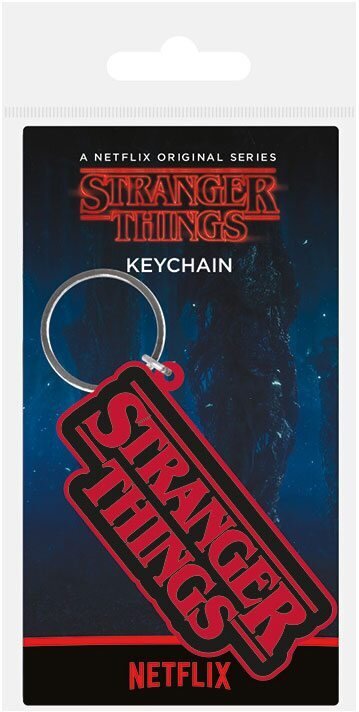 Stranger Things Gummi-Schlüsselanhänger Logo 6 cm