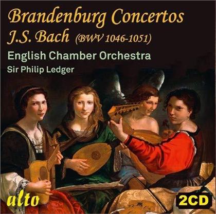 English Chamber Orchestra, Johann Sebastian Bach (1685-1750) & Sir Philip Ledger - The Brandenburg Concertos BWV 1046-51 (2 CDs)