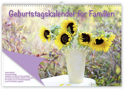 Geburtstagskalender für Familien