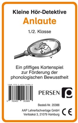Kleine Hör-Detektive - Anlaute (Kartenspiel)