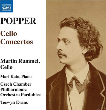David Popper (1843-1913), Tecwyn Evans, Martin Rummel & Czech Chamber Philharmonic Orchestra Pardubice - Cellokonzerte