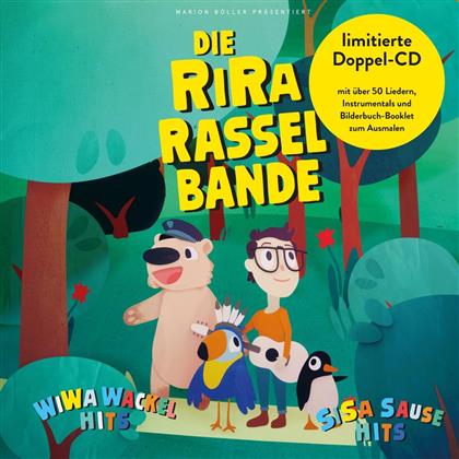 RiRaRasselbande - Wi Wa Wackelhits/Si Sa Sausehits (Lieder zum Singen & Springen/Lieder Zum Hüpfen Und Hoppeln) (2 CDs)
