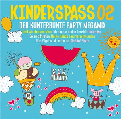 Kinderspass Vol. 2 - Der Kunterbunte Party Megamix (2 CDs)