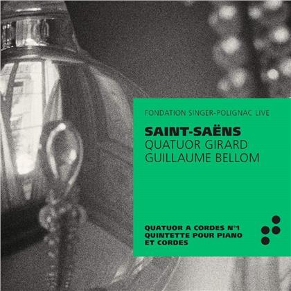 Saint-Saens, Bellom, Quatuor Girard, Guillaume Bellom & Camille Saint-Saëns (1835-1921) - Quatour A Cordes 1 / Quintette Pour Piano & Cordes - Streichquartett Nr. 1 & Klavierquintett