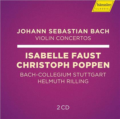 Johann Sebastian Bach (1685-1750), Helmuth Rilling, Isabelle Faust, Christoph Poppen & Bach-Collegium Stuttgart - Violin Concertos / Violinkonzerte (2 CDs)
