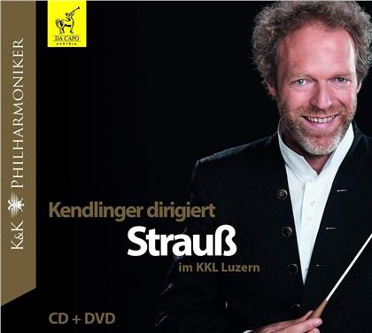 Johann Strauss II (1825-1899) (Sohn), Matthias Georg Kendlinger & K&K Philharmoniker - Kendlinger Dirigiert Strauss im KKL Luzern (CD + DVD)