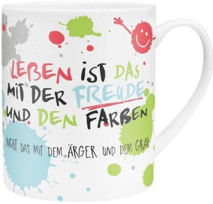 XL-Tasse "Leben ist das mit der Freude"