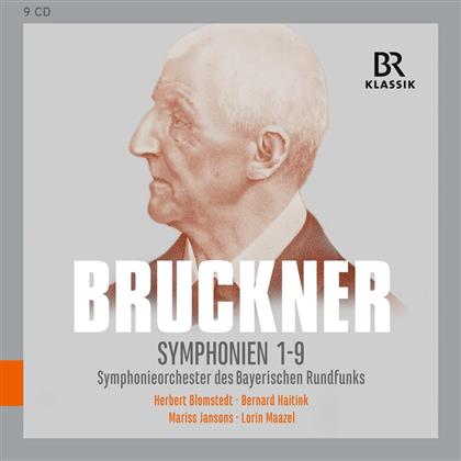 Anton Bruckner (1824-1896), Mariss Jansons, Bernard Haitink & Lorin Maazel - Symphonien Nr. 1-9 (9 CDs)