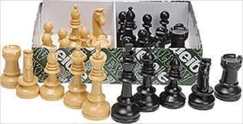 Schachfiguren Kunststoff - König 74 mm, Stauntonform,