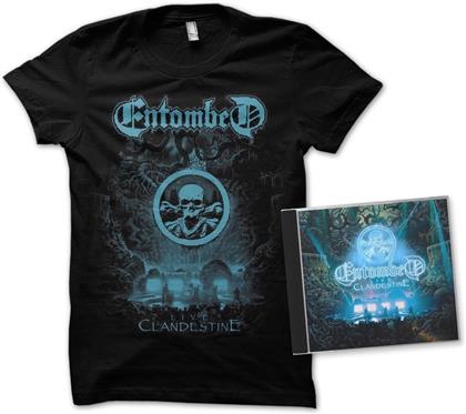 Entombed - Clandestine Live (Deluxe Edition + T-Shirt M)
