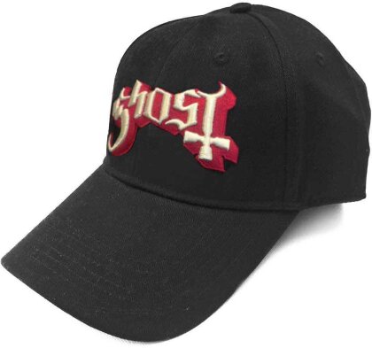Ghost - Ghost Logo (Black) Baseball Cap