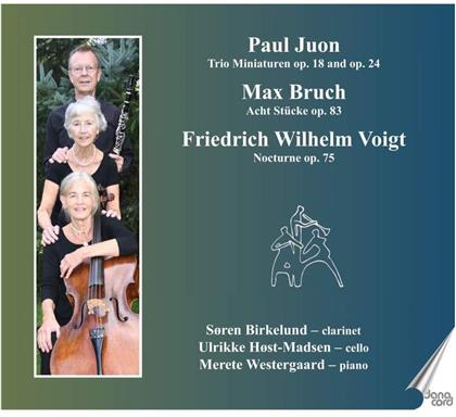 Bruch, Westergaard, Paul Juon (1872-1940), Max Bruch (1838-1920), Friedrich Wilhelm Voigt, … - Trio Miniaturen 18 & 24, Acht Stücke, Nocturne op. 75