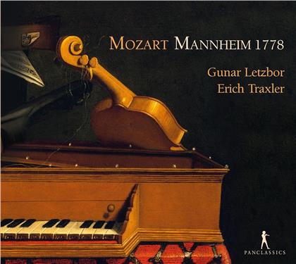 Gunar Letzbor, Erich Traxler & Wolfgang Amadeus Mozart (1756-1791) - Mannheim 1778 - Violin-Sonaten KV 301,302,303,305,296