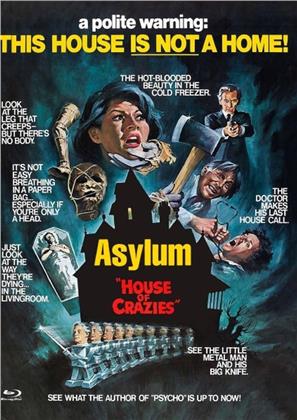 Asylum (1972) (Cover E, Limited Edition, Mediabook, Uncut, Blu-ray + DVD)
