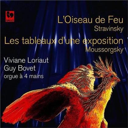Igor Strawinsky (1882-1971), Modest Mussorgsky (1839-1881), Viviane Loriaut & Guy Bovet - L'oiseau De Feu / Les Tableaux d'une Exposition - Orgue a quatre mains