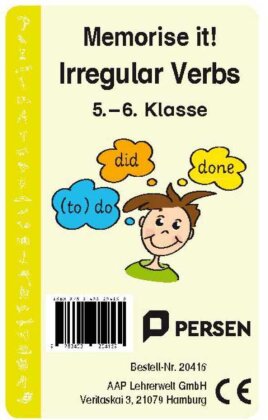 Memorise it! Irregular Verbs (Kartenspiel)