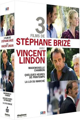 3 Films de Stéphane Brizé avec Vincent Lindon - Mademoiselle Chambon / Quelques heures de printemps / La loi du marché (3 DVD)