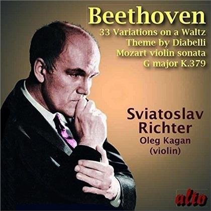 Ludwig van Beethoven (1770-1827), Wolfgang Amadeus Mozart (1756-1791), Oleg Kagan & Sviatoslav Richter - Diabelli Variationen / Violinsonate KV 379