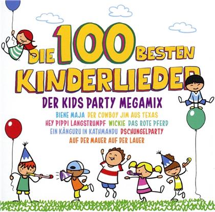 Die 100 Besten Kinderlieder - Der Kids Party Megamix (2 CDs)