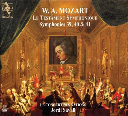 Le Concert des Nations, Wolfgang Amadeus Mozart (1756-1791) & Jordi Savall - Symphonies 39, 40 & 41 (Hybrid SACD + SACD)