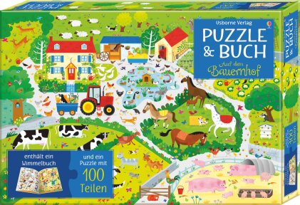 Puzzle & Buch - Auf dem Bauernhof