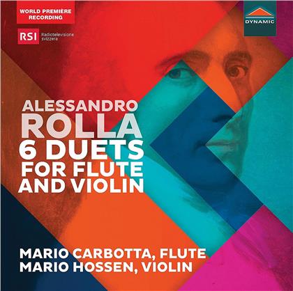 Alessandro Rolla (1757-1841), Mario Carbotta & Mario Hossen - 6 Duets For Flute & Violin