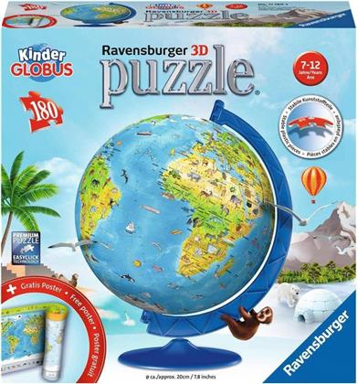 Kindererde deutsch - 180 Teile 3D Puzzle + Gratis Poster