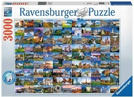 99 Beautiful Places of Europe - 3000 Teile Puzzle