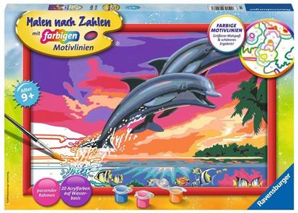 Welt der Delfine - Malen nach Zahlen Serie C