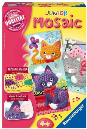 Ravensburger 18353 Mosaic Junior Kätzchen - DIY für Kinder ab 4 Jahren