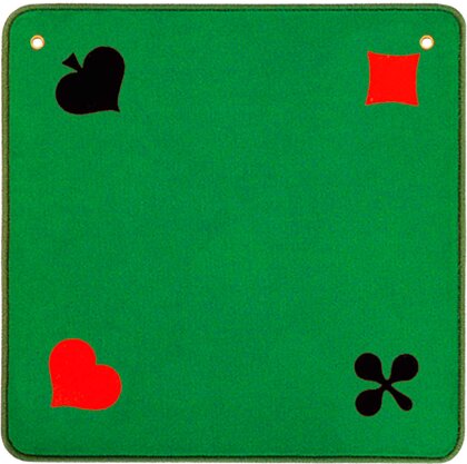 Jassteppich grün Piquet - 60 x 60 cm