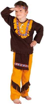 Indianer Little Chief 10 J. - 3-teilig, Stirnband, Hose