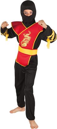Ninja Master, 10-12 Jahre - 5-teilig, Kapuze, Shirt,