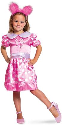 Kleid pink-gepunktet Gr.S - 3-5 Jahre