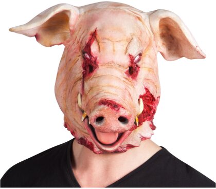Maske Blutiges Schwein - Latex
