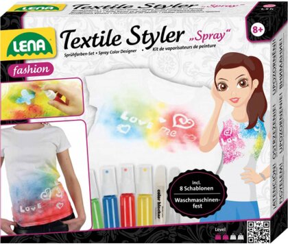 Textile Styler Spray - 4 Sprühfarben für Textilien,