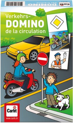 Verkehrsdomino, d/f/i - 4-8 Jahren, 2-6 Spieler,
