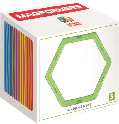Magformers Hexagon 12 Stk. - Ergänzungsset Sechseck,