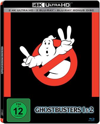 Ghostbusters 1&2 (Limited Edition, Steelbook, 2 4K Ultra HDs + 3 Blu-rays)