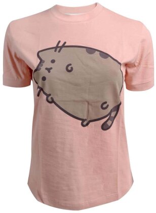 Pusheen - Outline Screen print Fill Colour Flocked Women's T-shirt