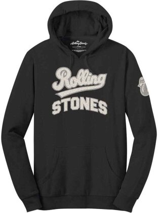 The Rolling Stones Unisex Pullover Hoodie - Team Logo & Tongue (Applique)