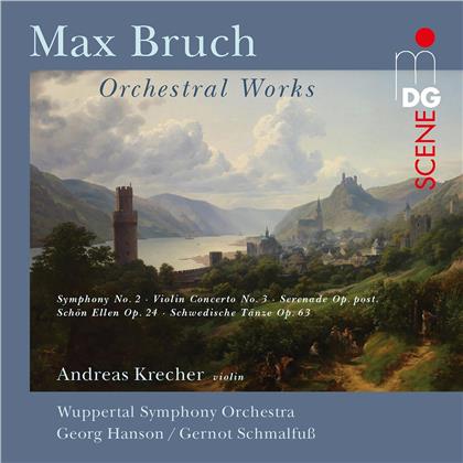 Max Bruch (1838-1920), George Hanson, Andreas Krecher & Sinfonieorchester Wuppertal - Orchestral Works - Orchesterwerke (2 CDs)