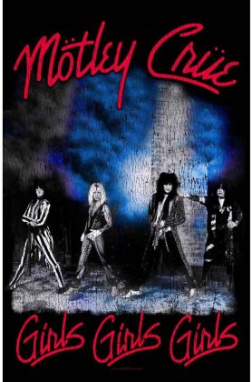 Motley Crue Textile Poster - Girls, Girls, Girls
