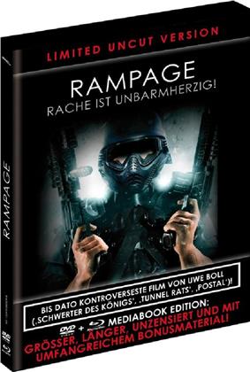 Rampage - Rache ist unbarmherzig (2009) (Black Book Edition, Unzensiert, Limited Edition, Mediabook, Uncut, Blu-ray + DVD)