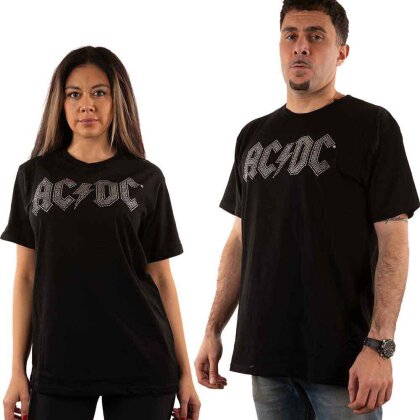 AC/DC Unisex T-Shirt - Logo (Embellished)