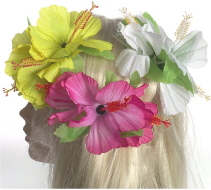 Haarspange Blume sortiert - L: 12 cm