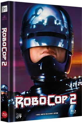 Robocop 2 (1990) (Cover B, Limited Edition, Mediabook, Blu-ray + DVD)